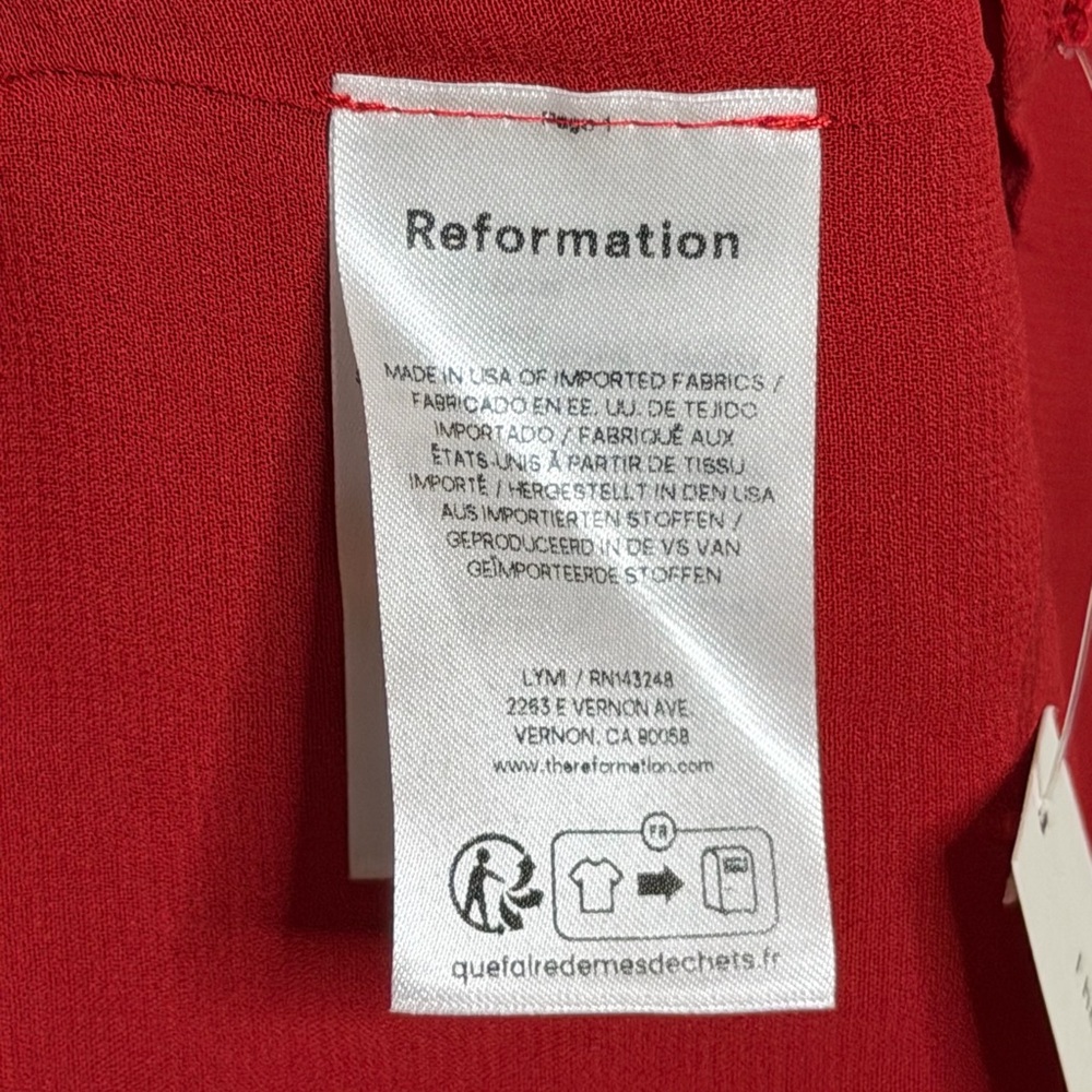 Reformation Laine Dress in Red - Picture 8 of 8
